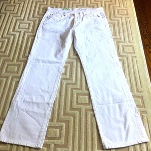 organic cotton crisp white jeans